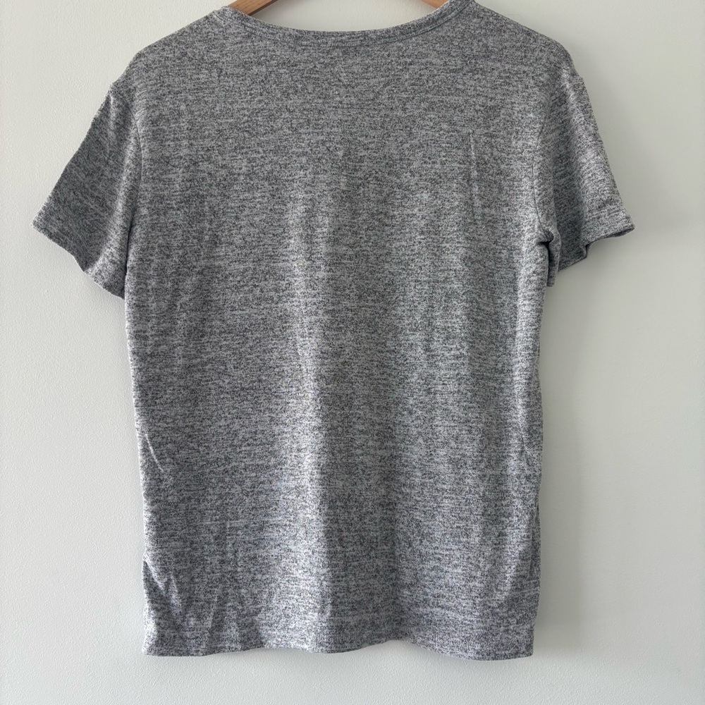 Aritzia Wilfred Free Davina Heather Gray Crew Neck Short Sleeve T Shirt Top S - Picture 5 of 7